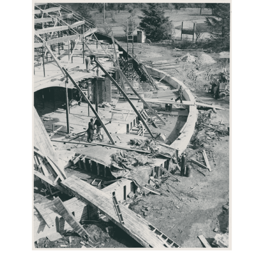 The Shine Dome construction