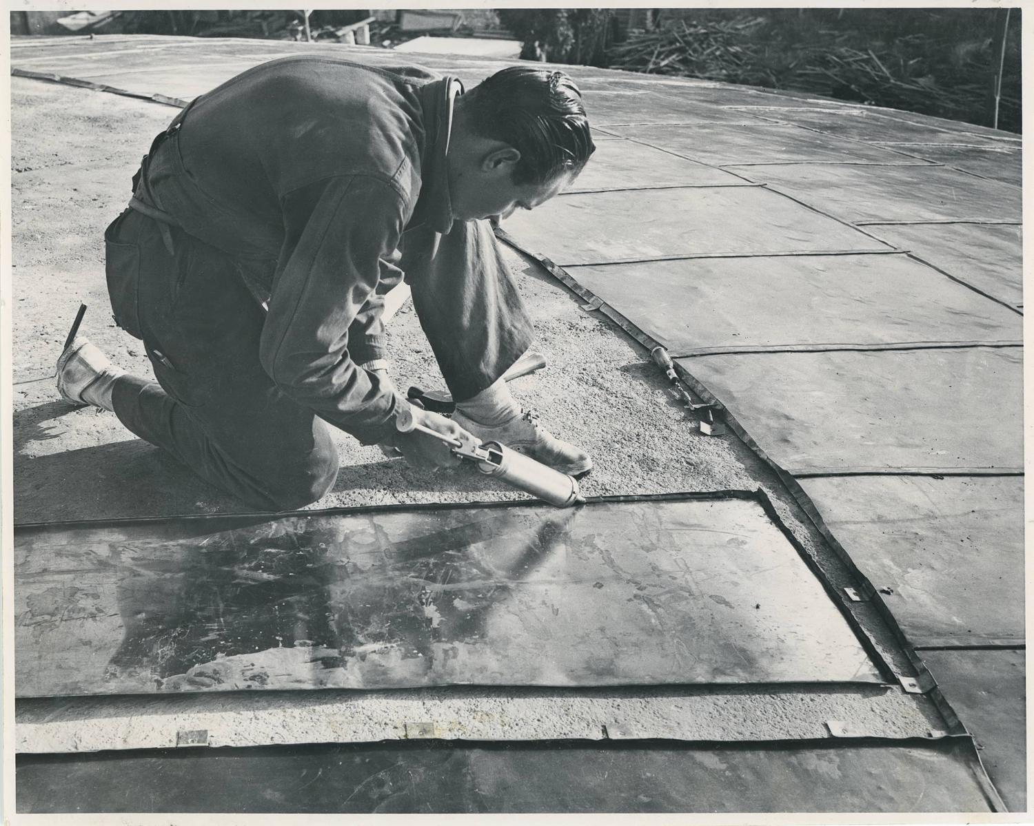 The Shine Dome construction