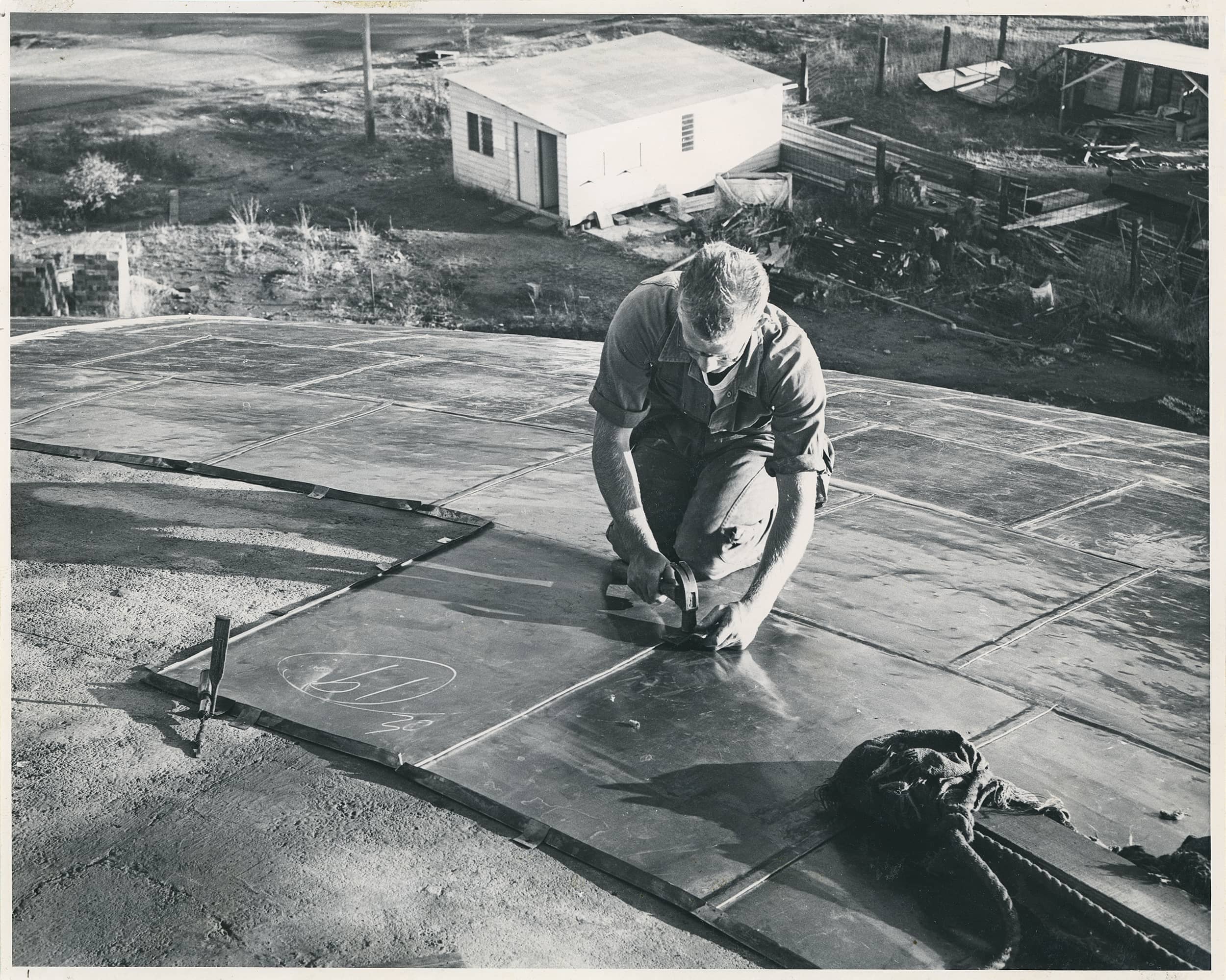 The Shine Dome construction