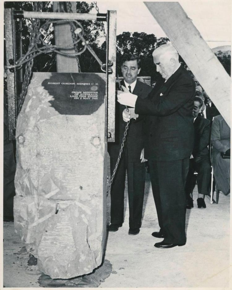 Foundation stone - Robert Menzies