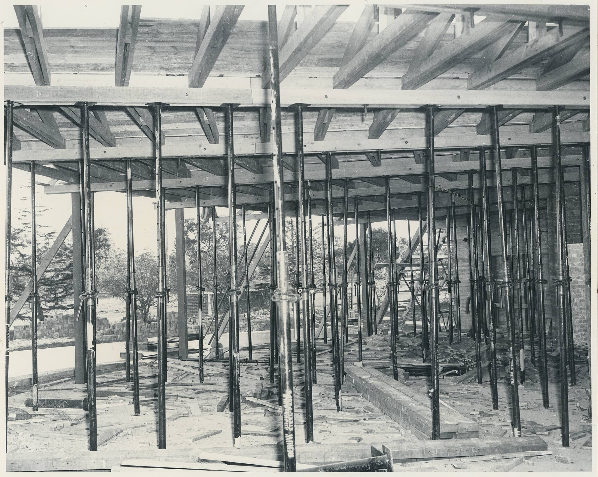 The Shine Dome construction