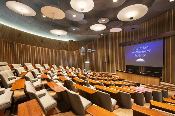 Ian Wark Theatre: Our main auditorium, the Ian Wark Theatre, is located under the soaring apex of the dome.